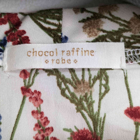 ショコラフィネローブ chocol raffine robe 花柄ワンピース レディース FREE